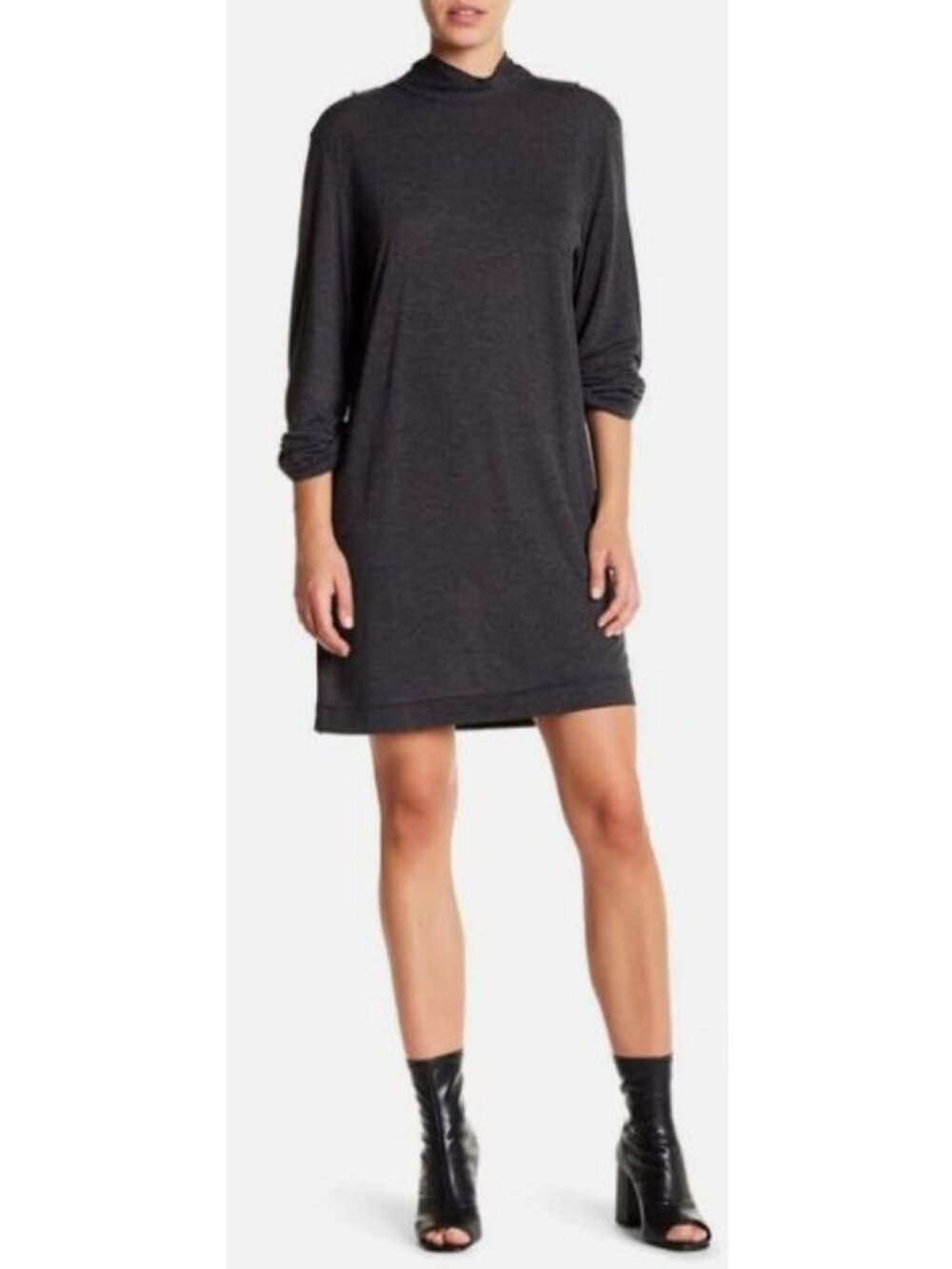 IRO Casey Mini Dress Size Medium Open Back Heather Gray NWT $210
